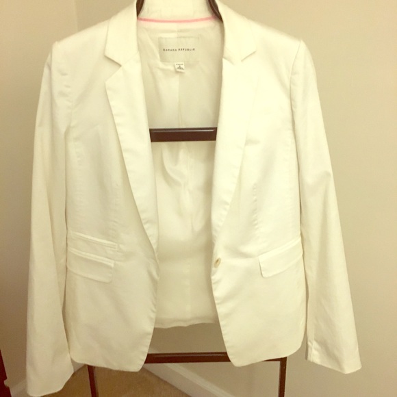 White Banana Republic Blazer - Picture 1 of 8